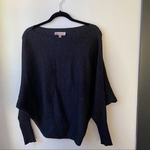Philosophy Black Rib Dolman Sleeve Ballet Sweater